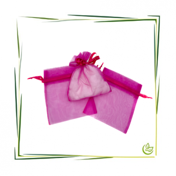 Organza Beutel Pink (12x15cm)